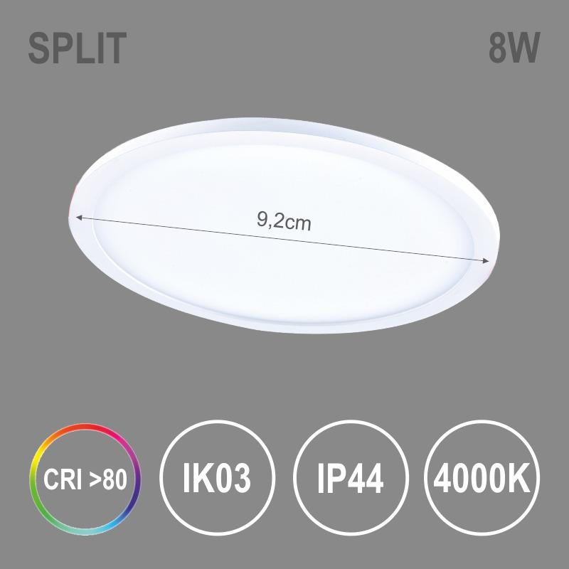 Įmontuojamas šviestuvas Tope Split R NW, 8W, LED, 4000K
