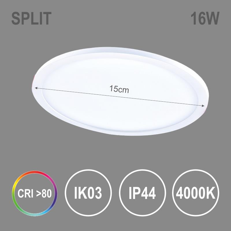 Recessed Luminaire Tope Split R NW, 16W, LED, 4000K