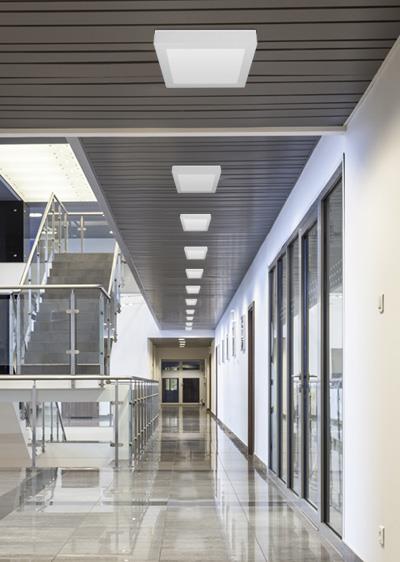 Paviršinė LED panelė Tope Modena SQ, 22W, 4000K, Ø 17 cm