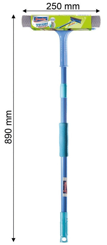 Ściągaczka do szyb z drążkiem teleskopowym Spontex Telefix, 120 cm