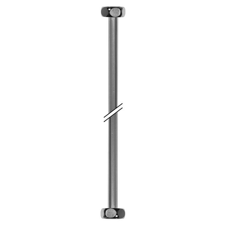 Prijungiamasis vamzdis, DN10, 60 cm, dvi 1/2" veržlės