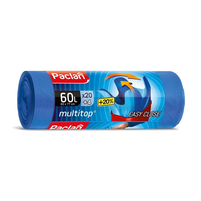 Worki na śmieci Paclan, 60l, 24 szt.