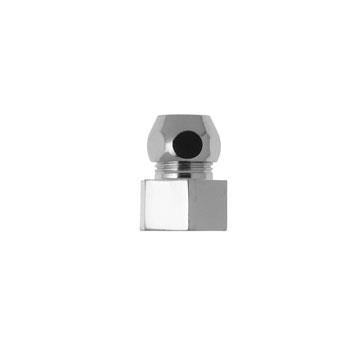 Connector, 1/2"x3/8" int. and ext. threads, 10 mm nut