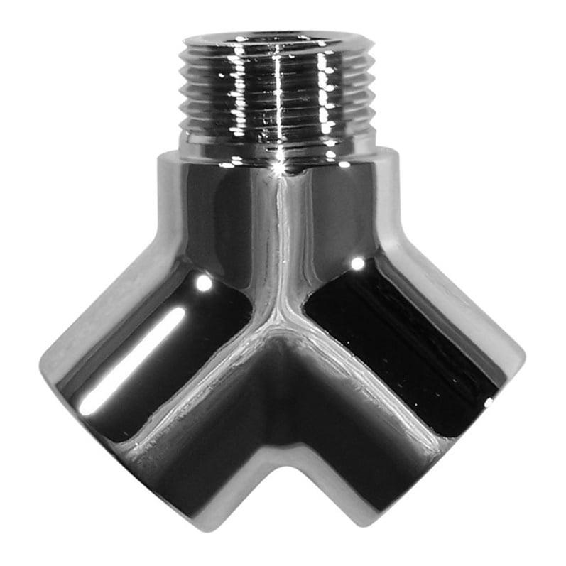 T-fitting, 1/2" female, female and male threads
