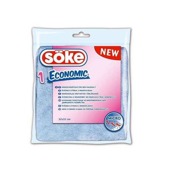 Ściereczka z mikrofibry Söke, niebieska, 1 szt.