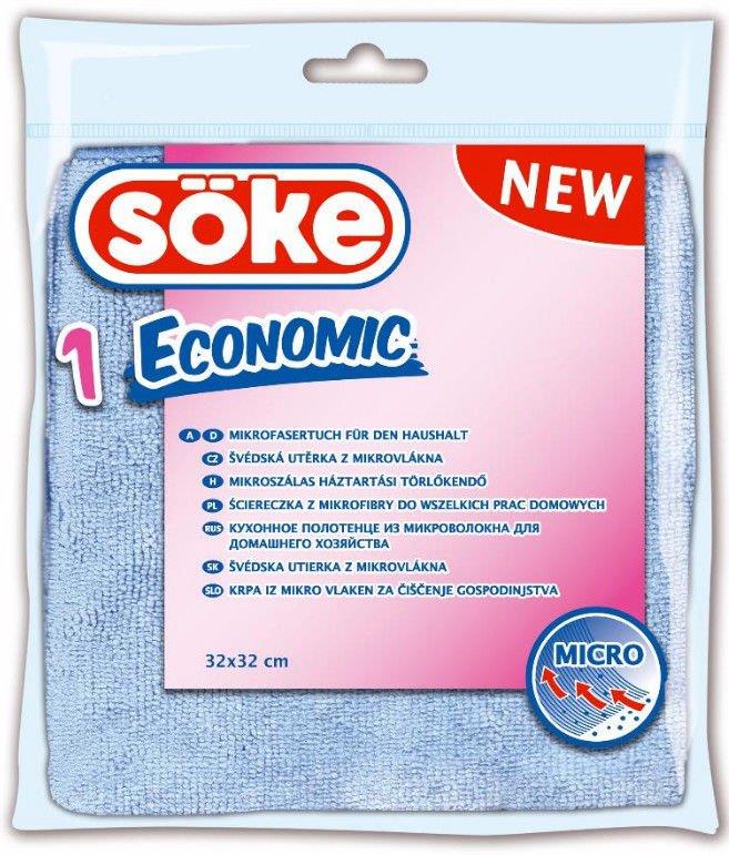 Ściereczka z mikrofibry Söke, niebieska, 1 szt.
