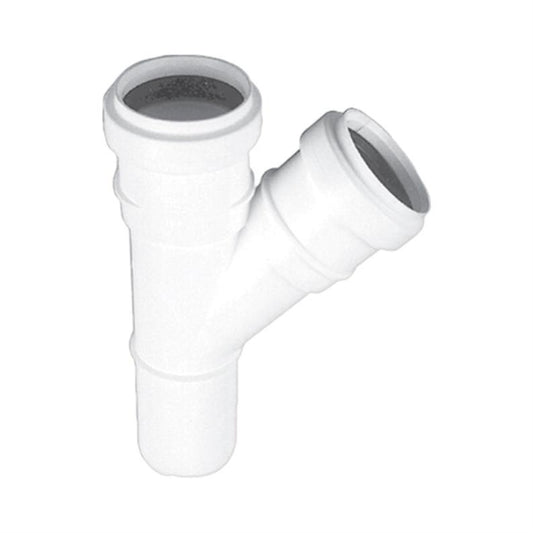 Vidaus kanalizacijos trišakis HTplus, Ø40/40 mm, 45°, baltas