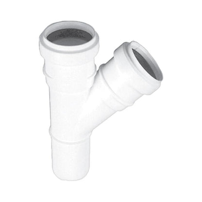 Vidaus kanalizacijos trišakis HTplus, Ø40/40 mm, 45°, baltas