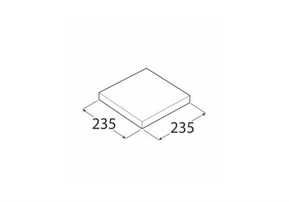 Półka Velano 65050 FS BI24/24, 235 x 38 x 235 mm