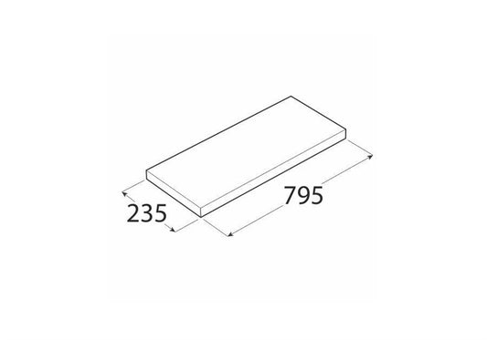 Lentyna Velano 65110 FS BI80/24, 795 x 38 x 235 mm