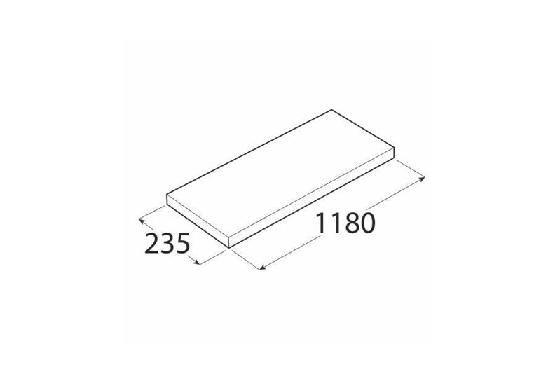 Lentyna Velano FS 118/24 BI,  1180 x 38 x 235 mm