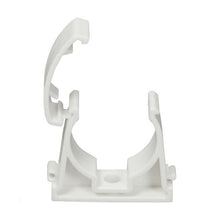 Pipe clamps Aks Zielonka Ø 16 mm, white, 5 pcs.