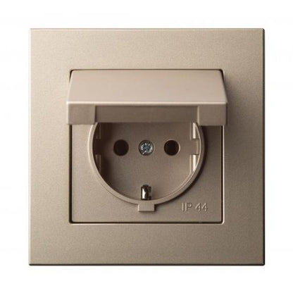 LIREGUS EPSILON Socket, champagne, IP44