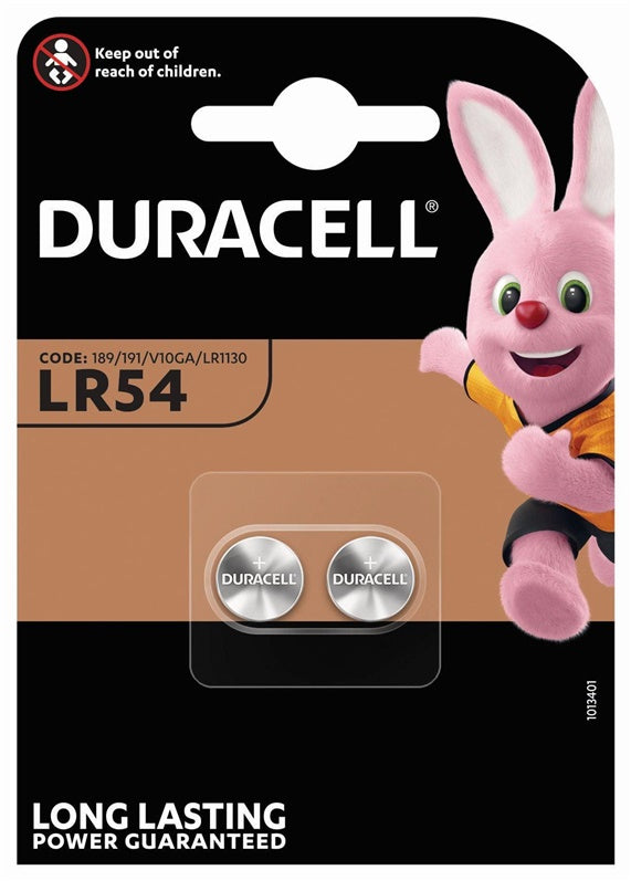 Elementai DURACELL LR54, 1,5V, 2 vnt.