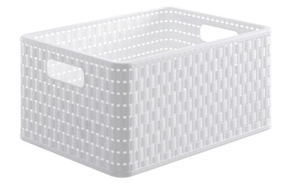 Storage box ROTHO 11153, 18 l, white, 36.8×27.8×19.1 cm