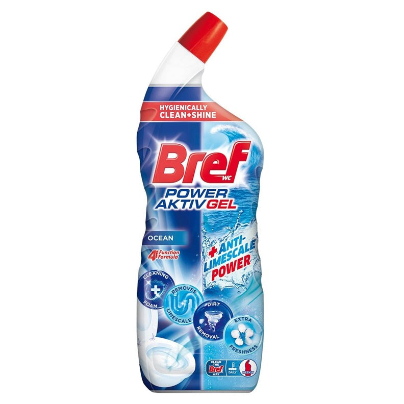 Toilet Cleaner BREF POWER AKTIV GEL OCEAN, 700 ml