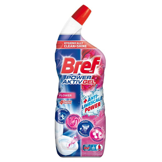 Toilet cleaner BREF POWER AKTIV GEL FLOWER, 700 ml