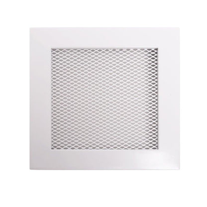Ruszt kominkowy HEARTH, biały, 170 x 170 mm