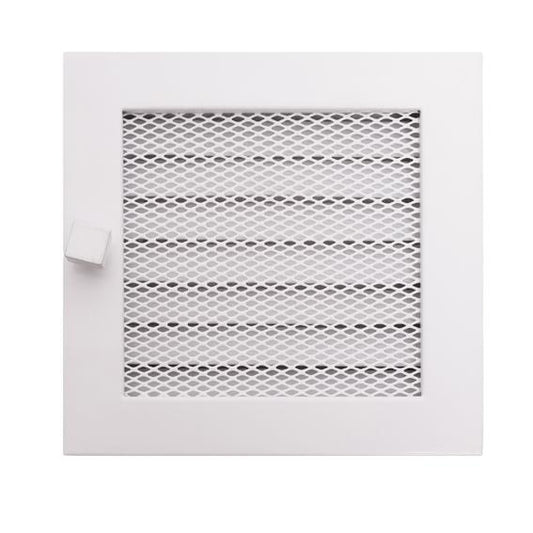 Fireplace grate HEARTH 170x170mm, (white with louvers)