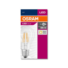 Lemputė Osram LED, filamentinė, A60, E27, 7 W, 806 lm, 2700K