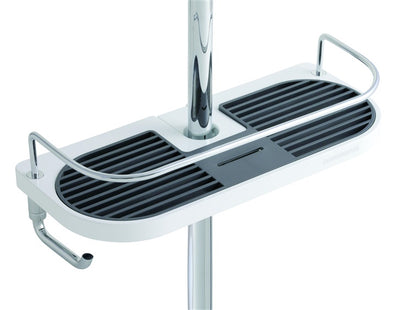 Półka prysznicowa Ferro 65580.1, 280 mm x 90 mm x 120 mm, biała