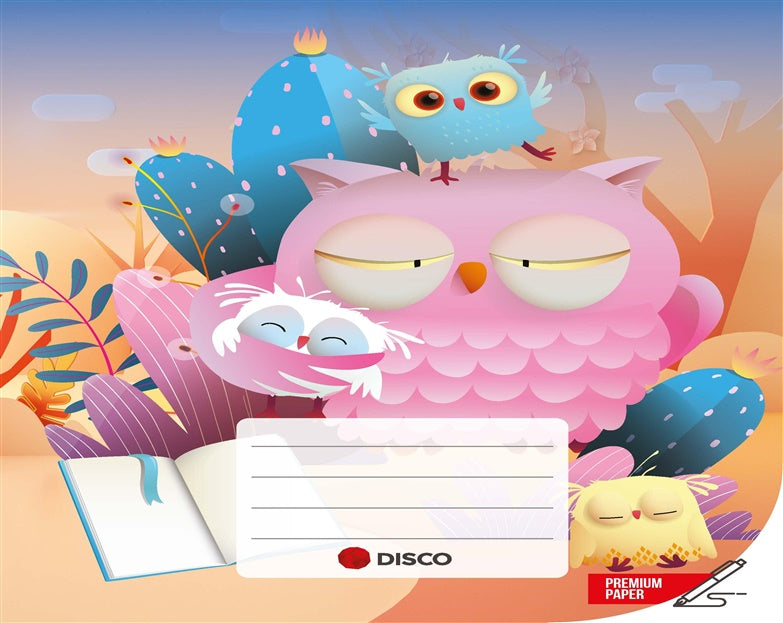 Zeszyt w kratkę Disco, A5, 12 kartek