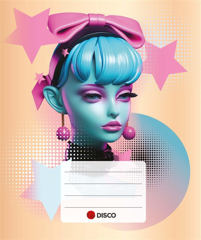 Notebook lined Disco, A5, 32 pages