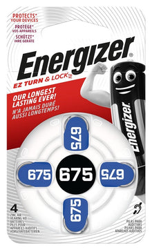 Элементы питания Energizer, ZA675/PR44, 1.4В, 4 шт.