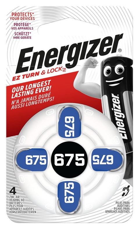 Элементы питания Energizer, ZA675/PR44, 1.4В, 4 шт.