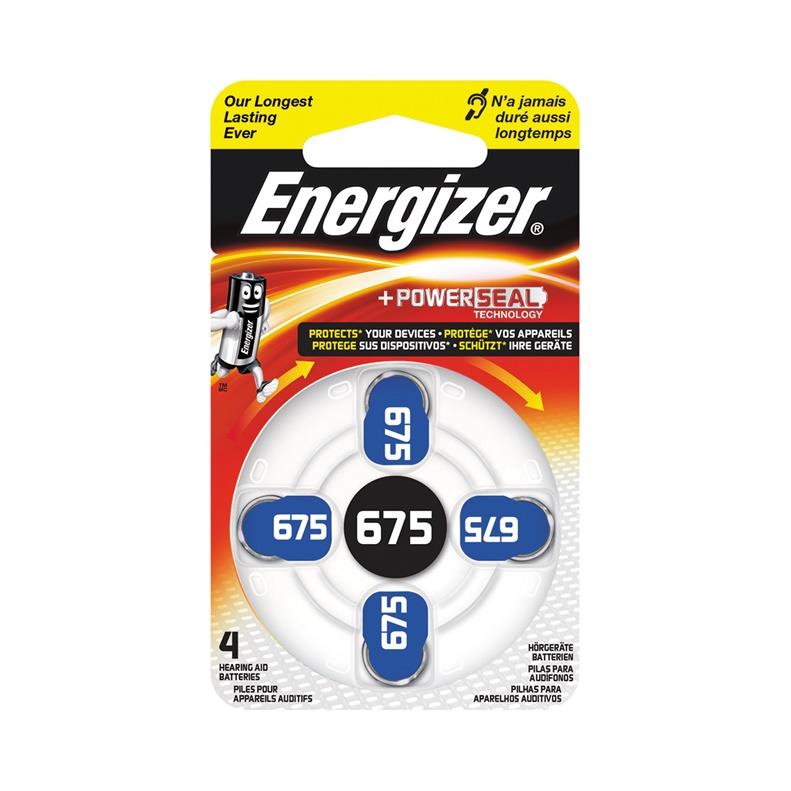 Elementai Energizer, ZA675/PR44, 1.4V, 4 vnt