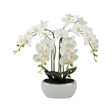Sztuczna orchidea w doniczce, różne wzory, 70 cm