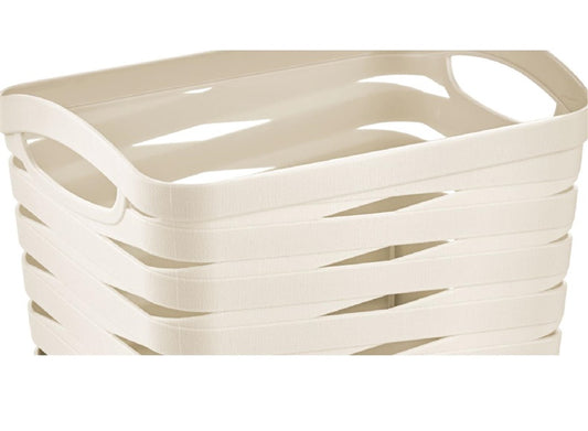 Krepšelis CURVER RIBBON, kreminis, 21×13,8×16 cm