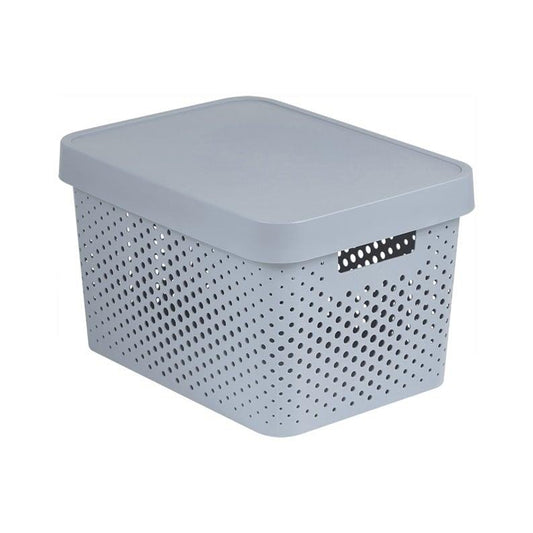 CURVER Storage Box, 17 L, grey, 358 x 268 x 220 mm