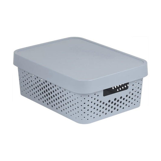 Storage box CURVER, 11 L, grey, 36×27×14 cm