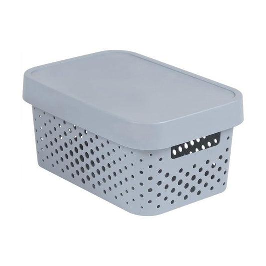 Storage box CURVER, 4.5 l, grey, 27×19×12 cm