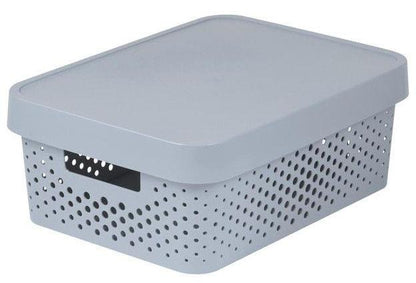 Storage box CURVER, 11 L, grey, 36×27×14 cm