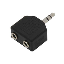 Adapter BLOW 3,5mm M, 2x3,5mm F, czarny 91-217