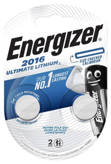 Elementai ENERGIZER CR2016, 3V, 2 vnt.