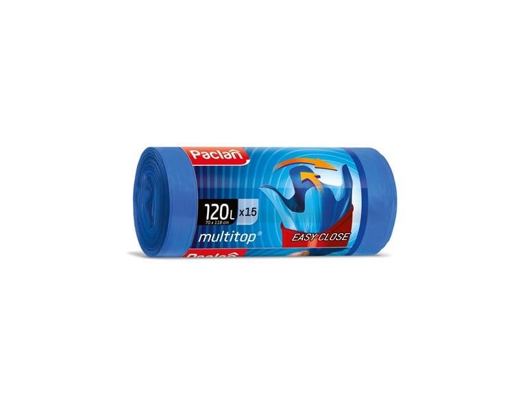 Paclan refuse bags, 120l, 15 pcs., 25MK