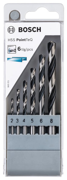 Metal drill bit set Bosch, 2-8 mm, 6 pcs