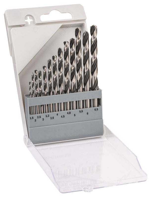 Metalo grąžtų komplektas Bosch, 1,5-6,5 mm, 13 vnt
