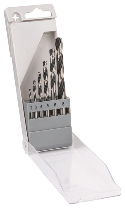 Metal drill bit set Bosch, 2-8 mm, 6 pcs