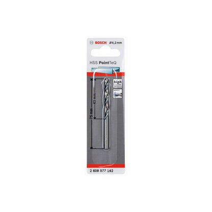 Metal drill bit Bosch Pointteq, 4.2x75 mm