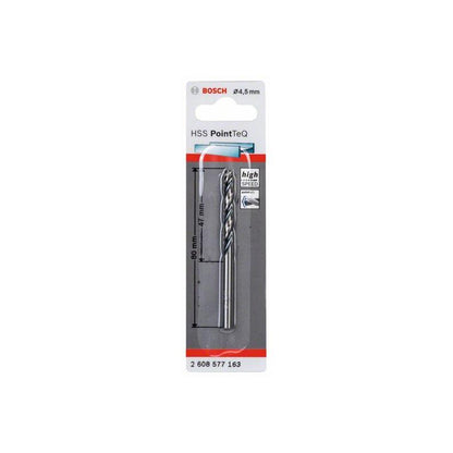 Metal drill bit Bosch Pointteq, 4.5x80 mm