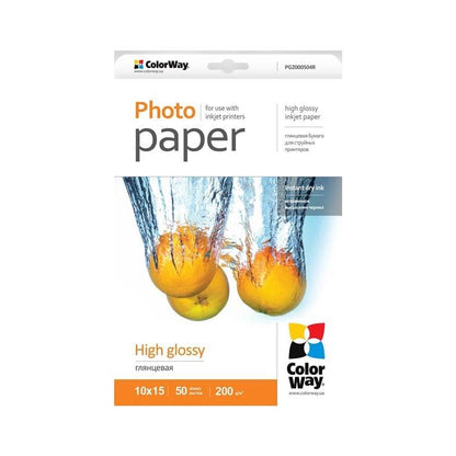 ColorWay photo paper, glossy, 10 x 15 cm