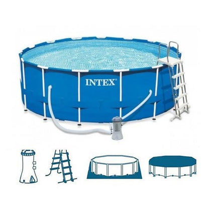 Karkasinis baseinas Intex, 457 x 457 x 122 cm
