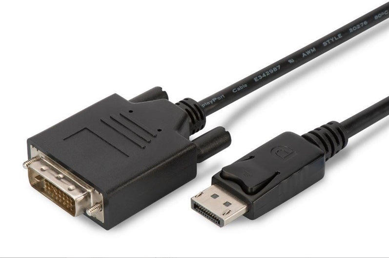 Kabel MICRO_CONNEC Display port M, DVI M, 2m, czarny
