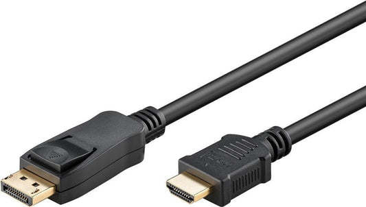Kabelis MICRO_CONNEC HDMI M, Dipslay port M, 2m, juodas