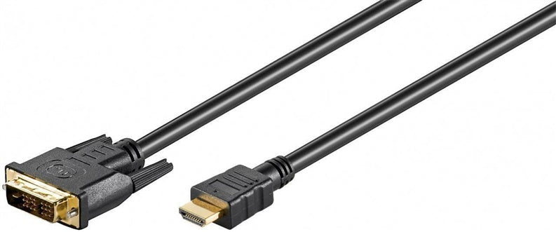Cable MICRO_CONNECT HDMI M, DVI M, 2m, black HDM191812