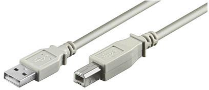 Kabelis MICRO_CONNEC USB TypeA M, USB TypeB M, 1.8m, baltas